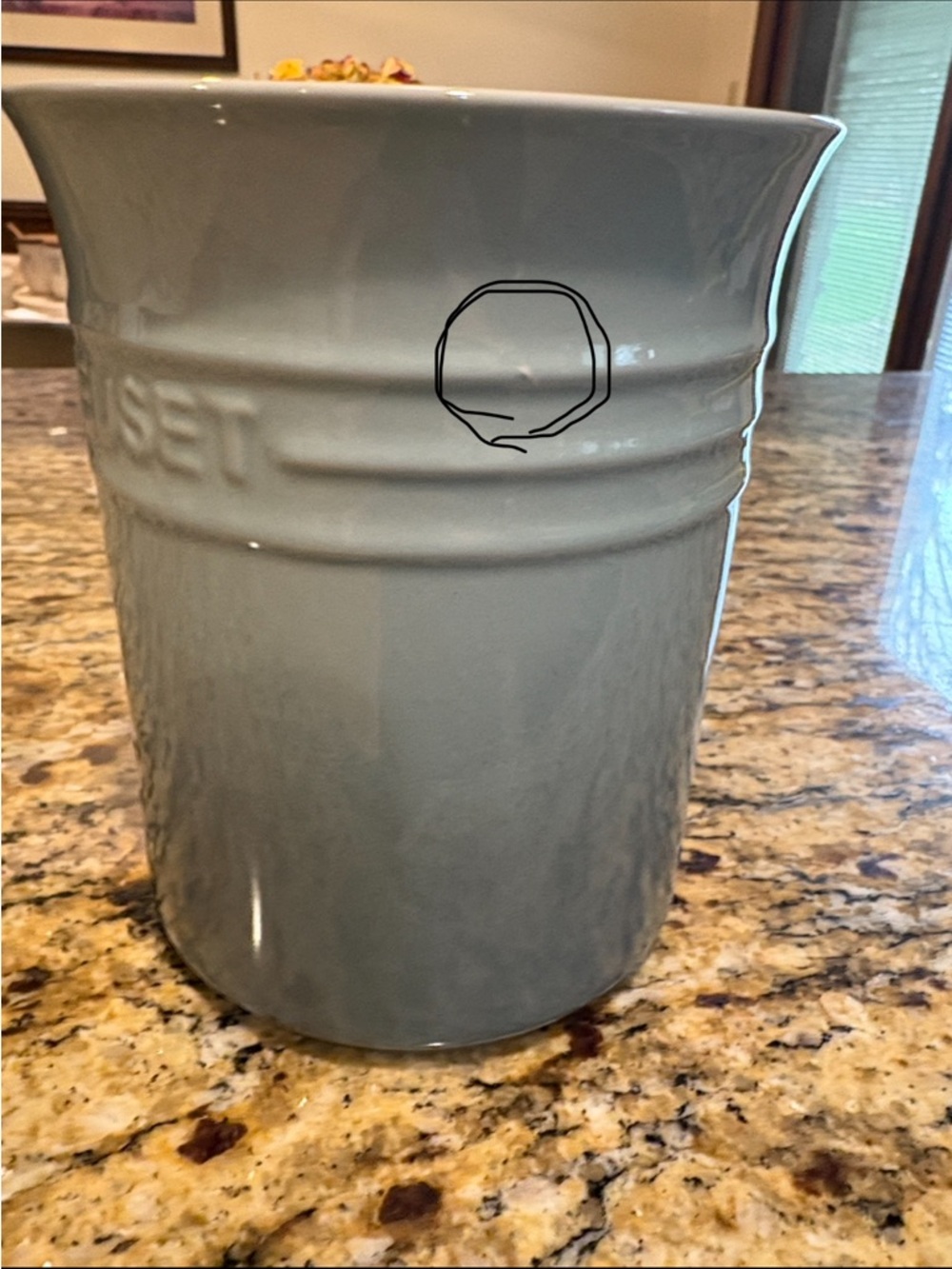 Le Creuset Stoneware 1L Utensil Crock, Sea Salt - Picture 10 of 10